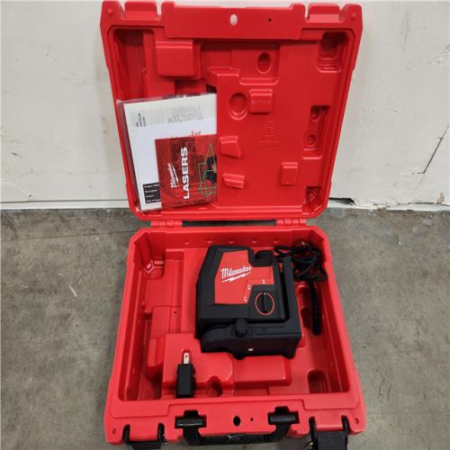 Phoenix Location NEW Milwaukee 100 ft. REDLITHIUM Lithium-Ion USB Green Rechargeable Cross Line Laser Level with Charger
