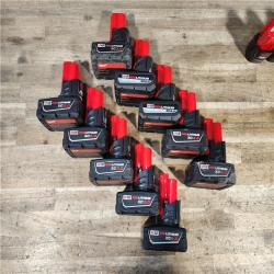 HOUSTON LOCATION - AS-IS MILWAUKEE BATTERY PACK QTY - 15