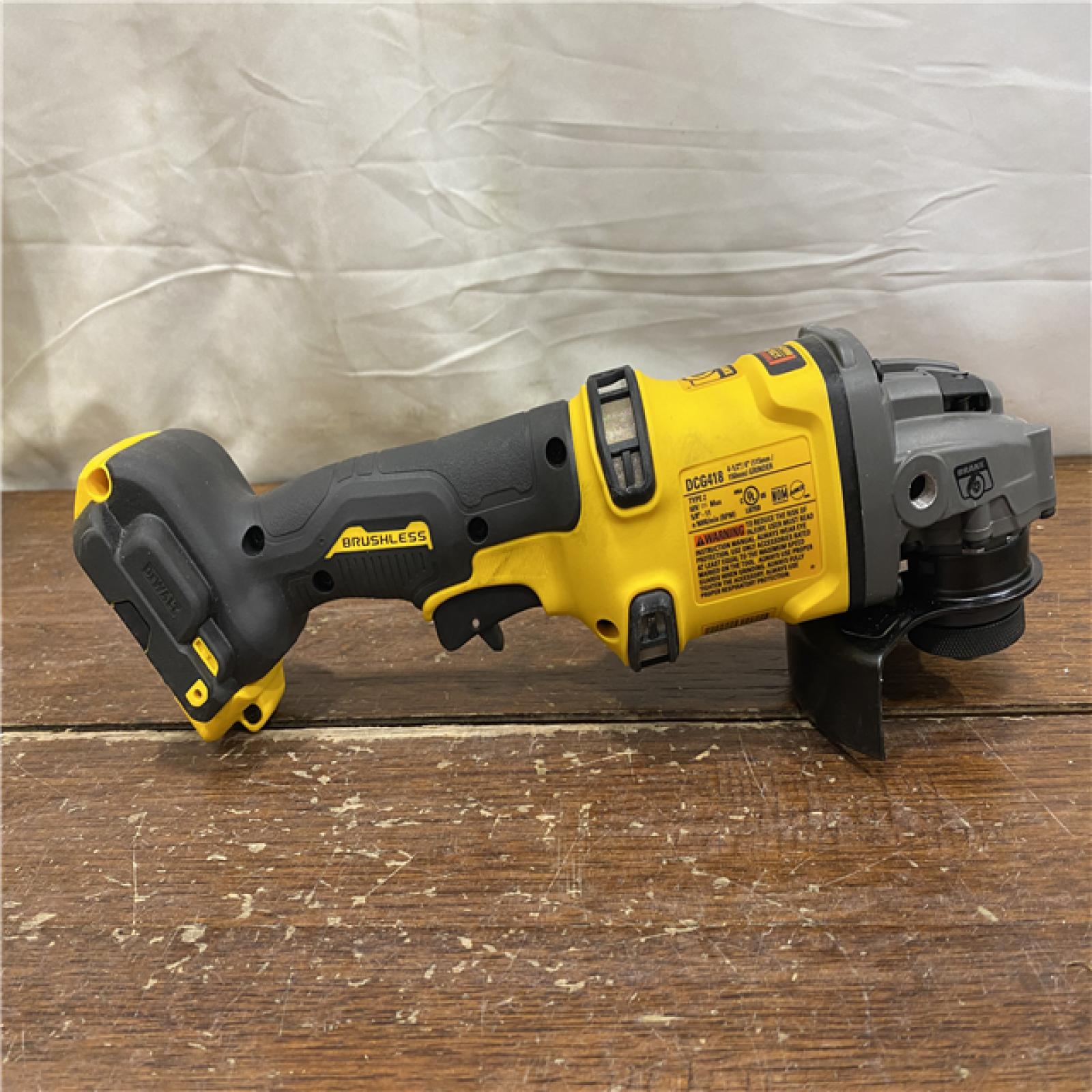 AS-IS DEWALT 60V MAX Cordless Brushless 4.5 in. to 6 in. Small Angle Grinder with Kickback Brake (Tool Only)
