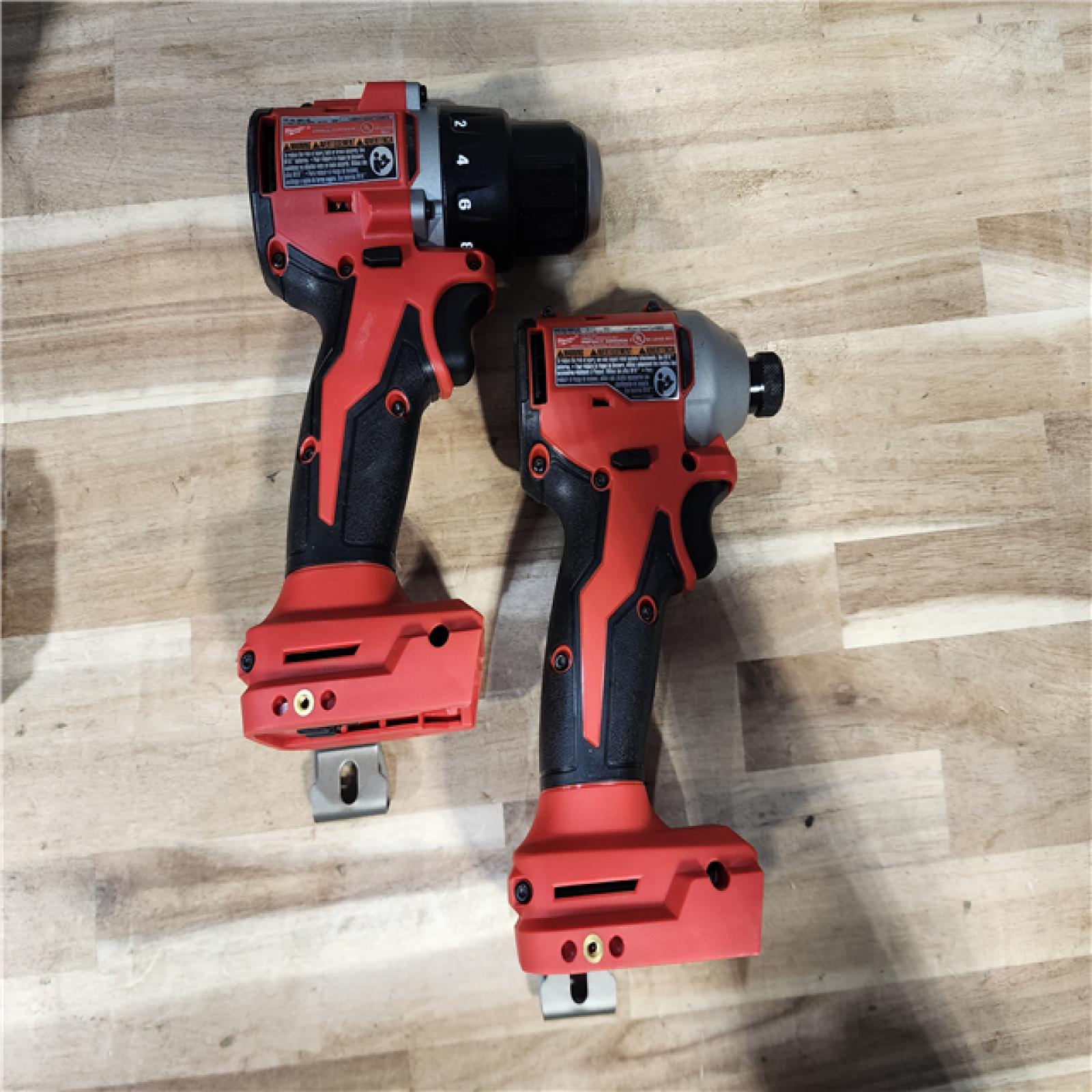 HOUSTON LOCATION - AS-IS Milwaukee M18 18V Lithium-Ion Brushless Cordless Compact Drill/Impact Combo Kit