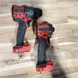 HOUSTON LOCATION - AS-IS Milwaukee  FUEL 18V Lithium-Ion Brushless Cordless Hammer Drill and Impact Driver Combo Kit