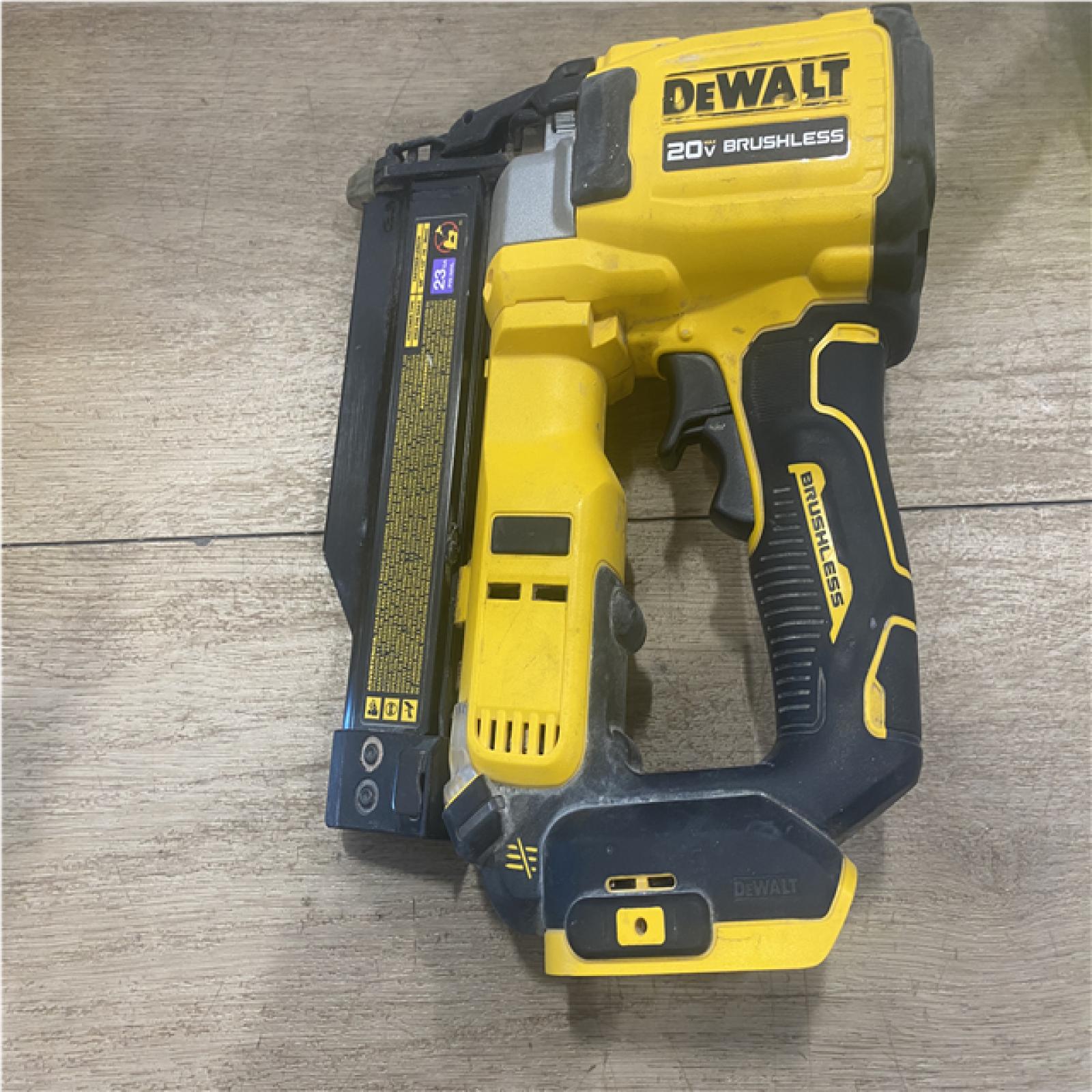 AS-IS DEWALT ATOMIC 20V MAX Lithium Ion Cordless 23 Gauge Pin Nailer (Tool Only)