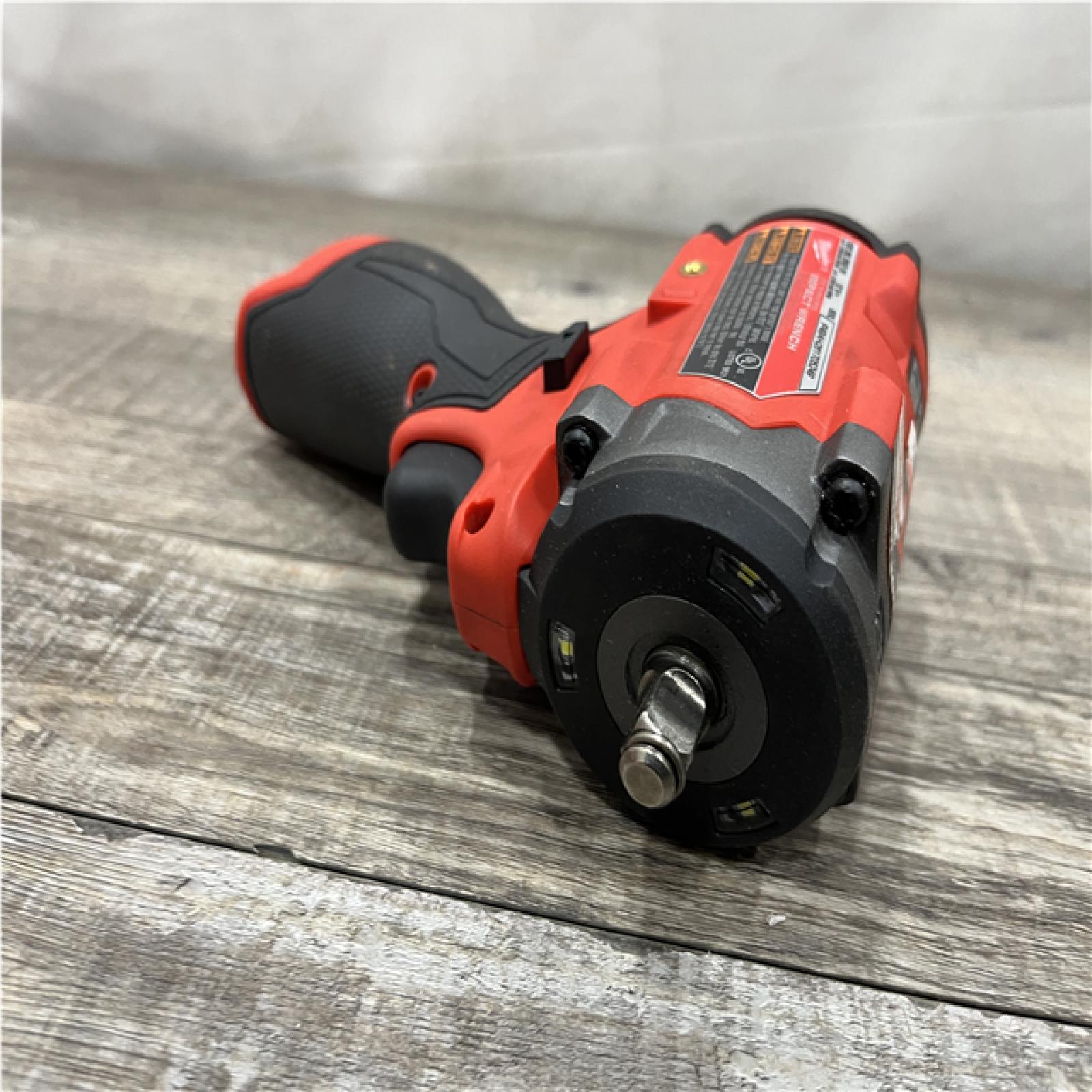 AS-IS Milwaukee FUEL 12V Lithium-Ion Brushless Cordless Stubby 3/8 in. Impact Wrench (Tool-Only)