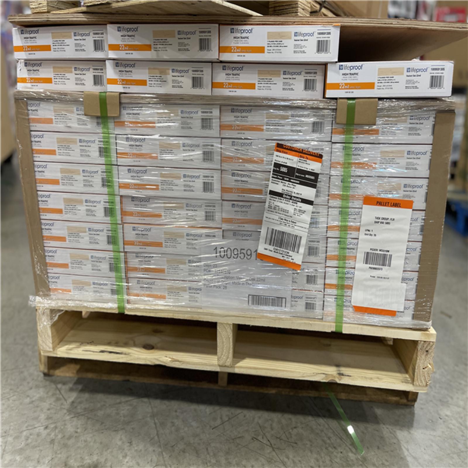 DALLAS LOCATION - Lifeproof Vesinet Oak 22 mil x 8.7 in. W x 48 in. L Click Lock Waterproof Luxury Vinyl Plank Flooring (20.1 sq. ft./case) PALLET -(35 CASES)