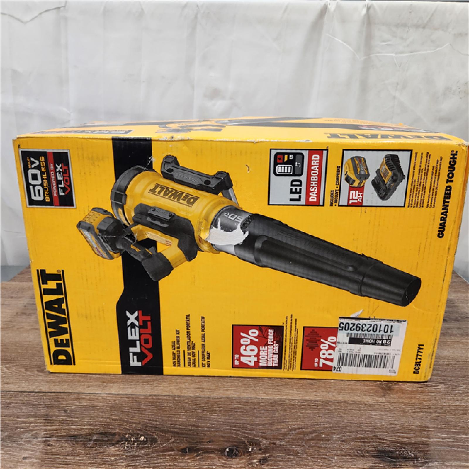 AS-IS DEWALT 60V MAX Brushless Cordless Axial Handheld Leaf Blower Kit