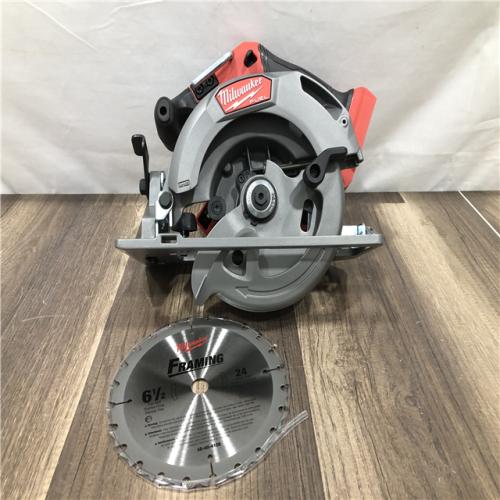 AS-IS Milwaukee FUEL 18V Lithium-Ion Brushless Cordless 6-1/2 in. Circular Saw (Tool-Only)