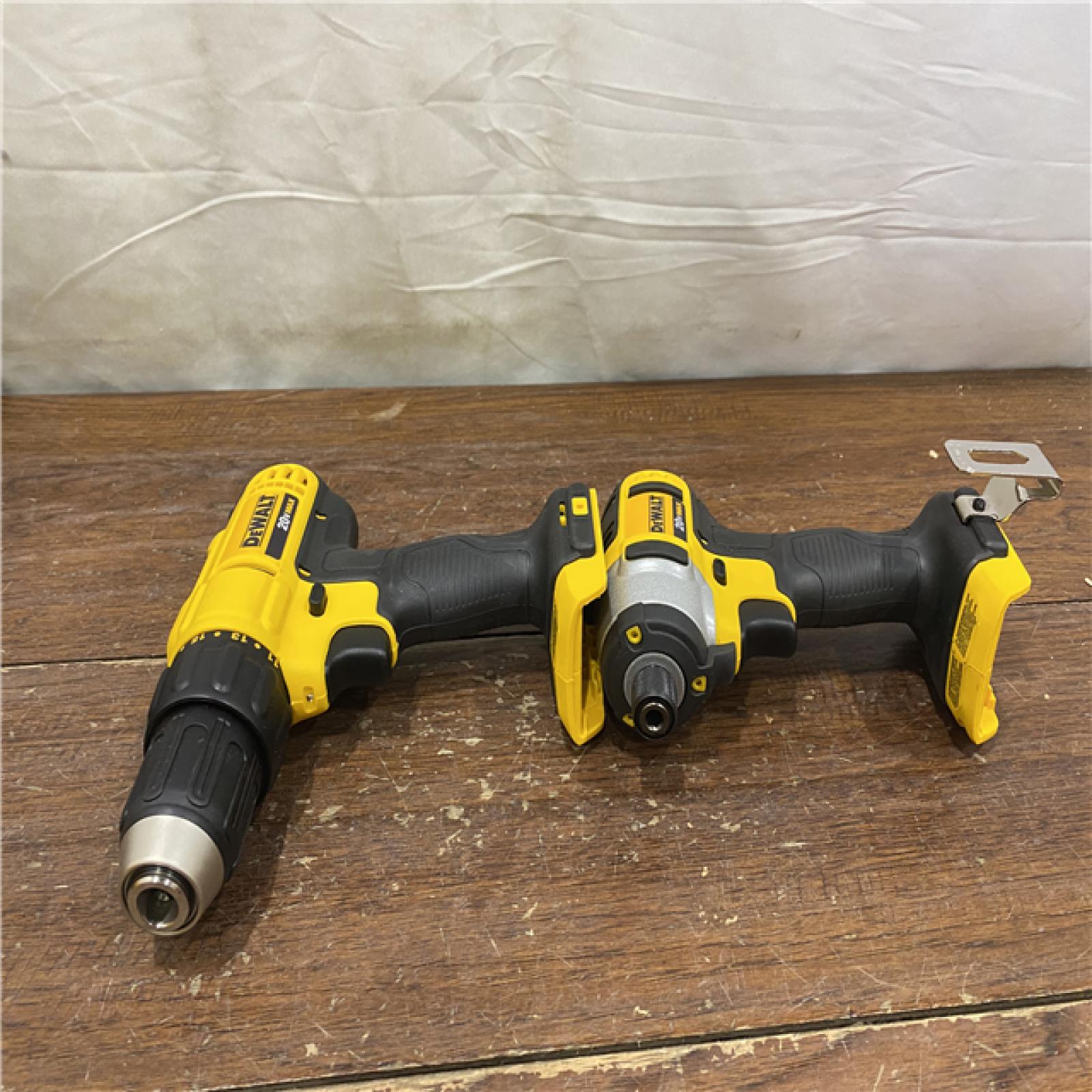 AS-IS DeWALT 20V MAX Cordless Drill Driver/Impact Driver Combo Kit 1.3 Ah Lithium Ion