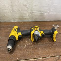 AS-IS DeWALT 20V MAX Cordless Drill Driver/Impact Driver Combo Kit 1.3 Ah Lithium Ion