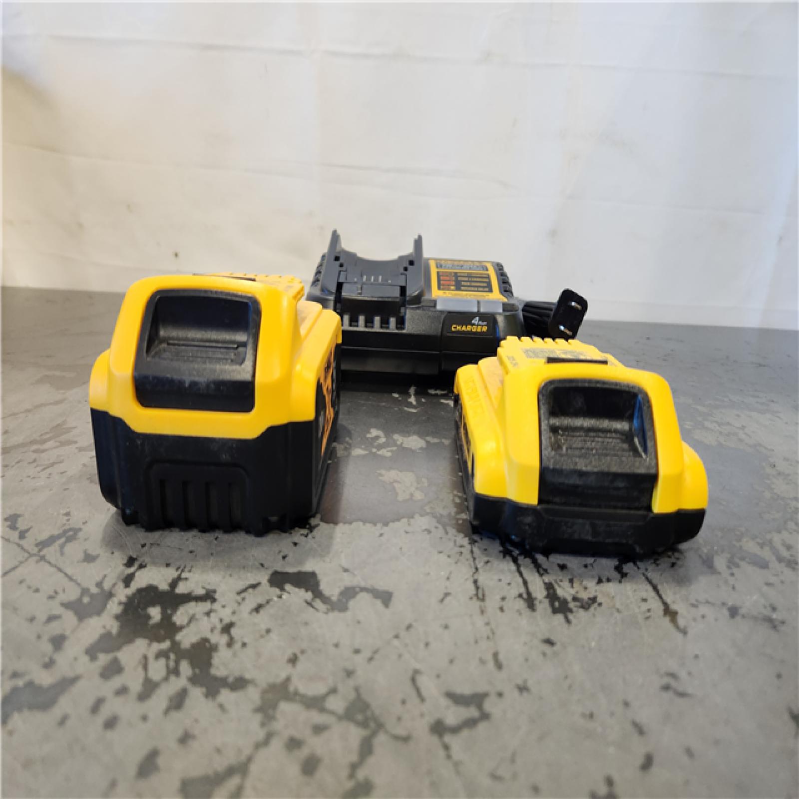 AS-IS- DEWALT 20V MAX Lithium-Ion Battery Kit with 5.0Ah and 2.0Ah Battery and Charger