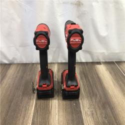 AS-IS Milwaukee FUEL 18V Lithium-Ion Brushless Cordless Hammer Drill and Impact Driver Combo Kit