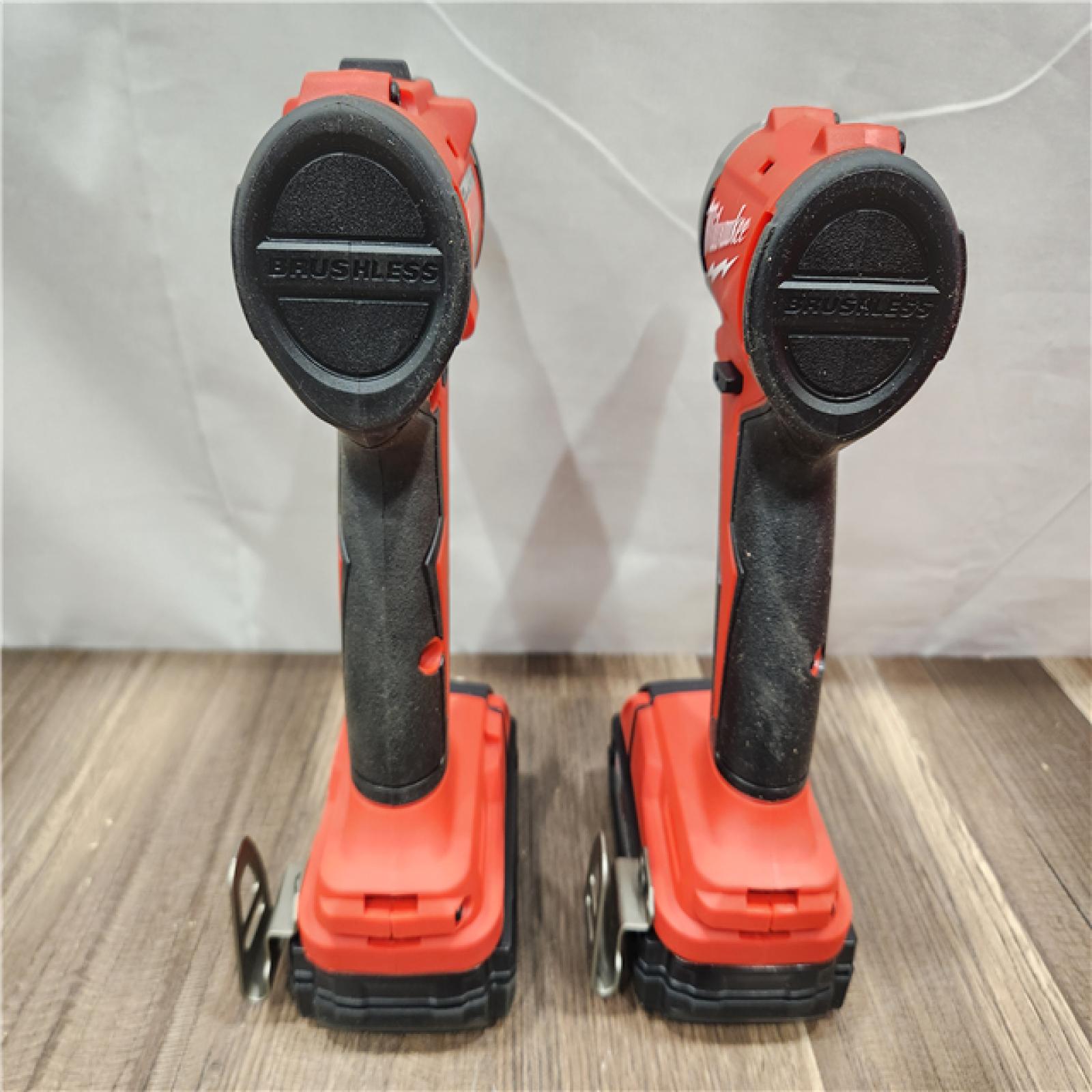 AS-IS- Milwaukee M18 Compact Brushless 2-Tool Combo Kit