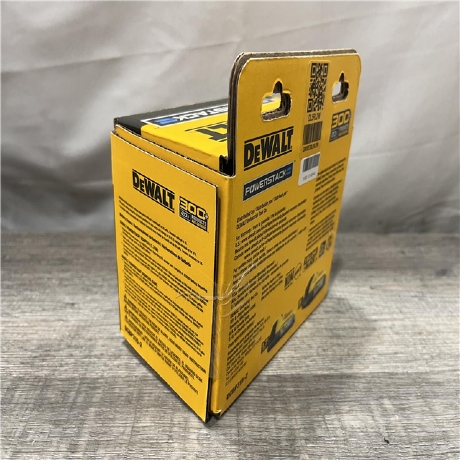NEW - DEWALT POWERSTACK 20V 5.0Ah and 1.7Ah Lithium-Ion Power Tool Battery Packs (2-Pack)