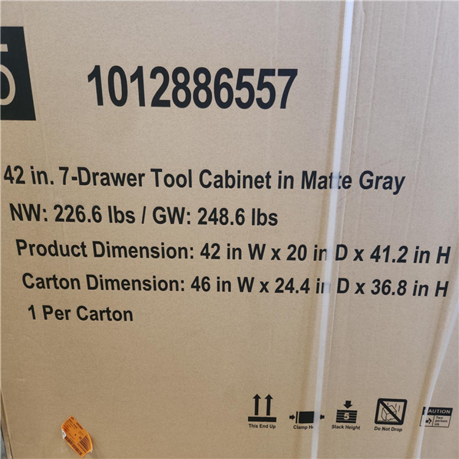 Phoenix NEW Husky Heavy Duty 42 in. 7-Drawer Matte Gray Rolling Tool Cabinet