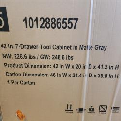 Phoenix NEW Husky Heavy Duty 42 in. 7-Drawer Matte Gray Rolling Tool Cabinet
