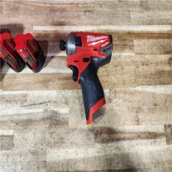 HOUSTON LOCATION - AS - IS Milwaukee FUEL SURGE 12V Lithium-Ion Brushless Cordless 1/4 in. Hex Impact Driver Compact Kit