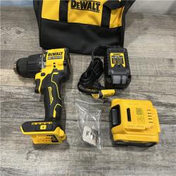 AS-IS DEWALT ATOMIC 20V Lithium-Ion Cordless 1/2 in. Hammer Drill Kit