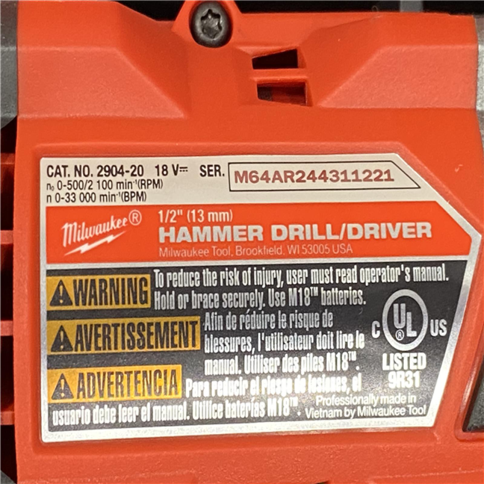 AS-IS Milwaukee FUEL 18V Lithium-Ion Brushless Cordless Hammer Drill and Impact Driver Combo Kit