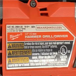 AS-IS Milwaukee FUEL 18V Lithium-Ion Brushless Cordless Hammer Drill and Impact Driver Combo Kit