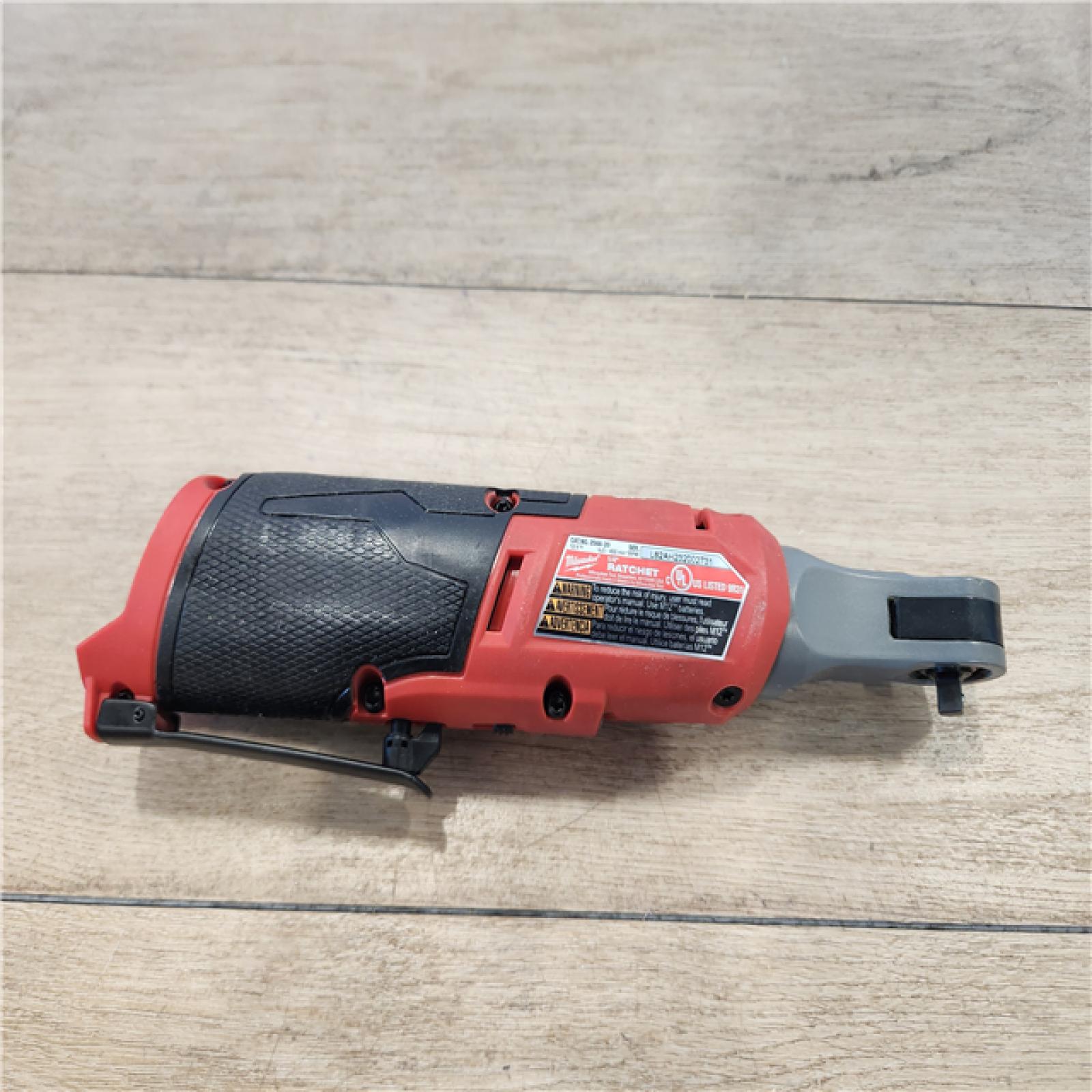 AS-IS- Milwaukee M12 FUEL Brushless Lithium-Ion 3/8 in. Cordless High Speed Ratchet (Tool Only)