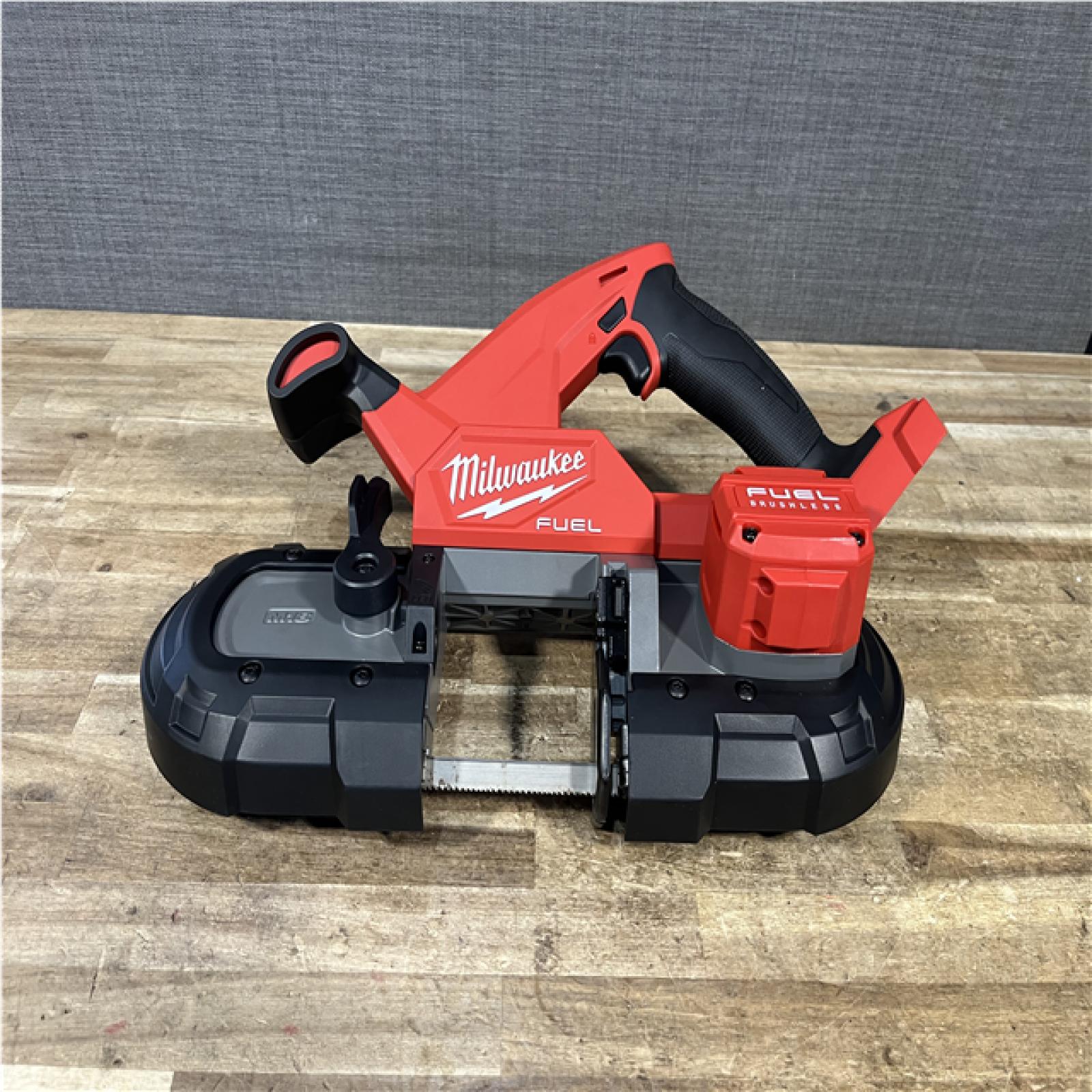 Houston Location AS-IS Milwaukee FUEL 18V Lithium-Ion Brushless Cordless Compact Bandsaw (Tool-Only)