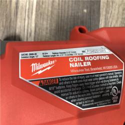 AS-IS Milwaukee  FUEL 18-Volt Lithium-Ion Brushless Cordless Coil Roofing Nailer (Tool Only)