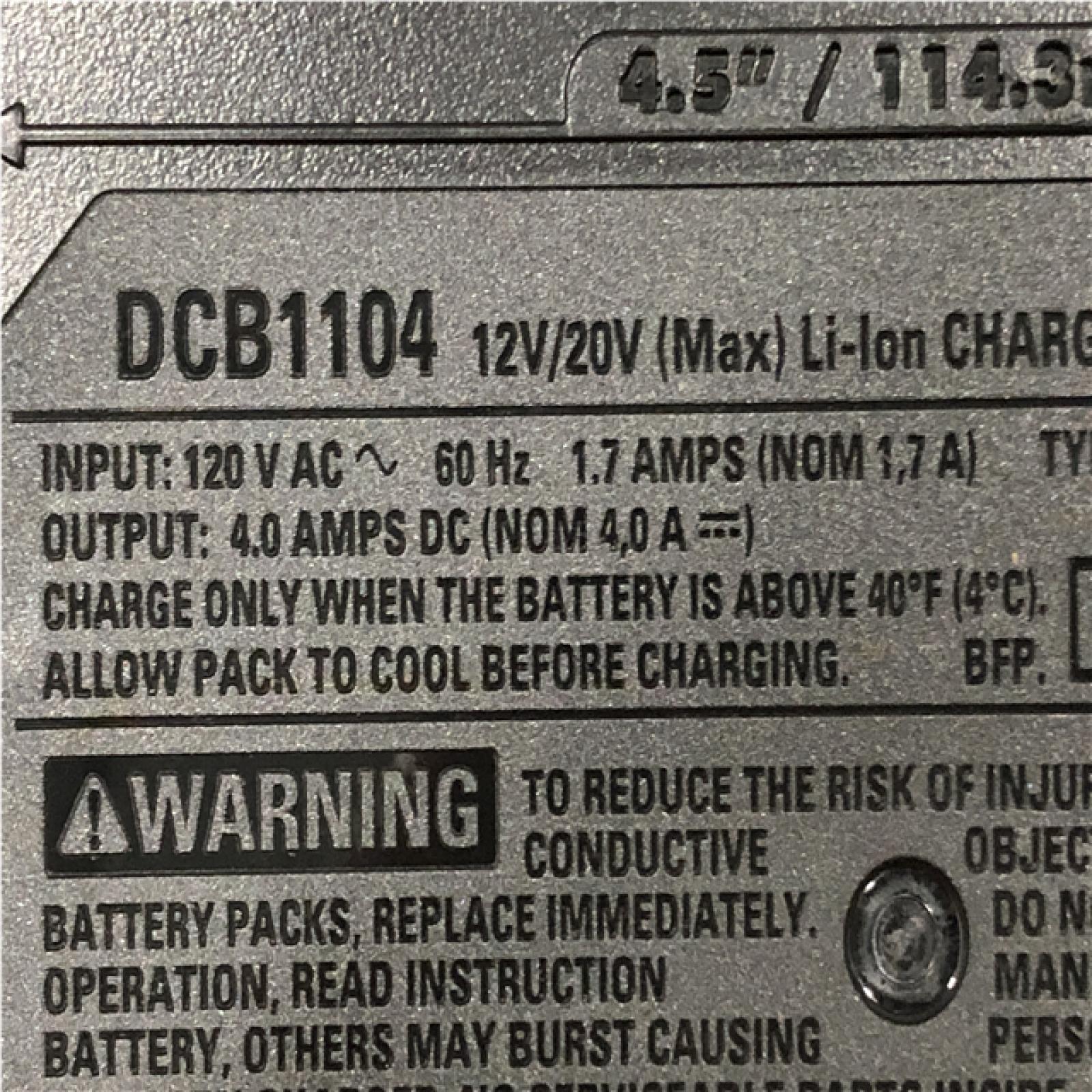 AS-IS DEWALT 20V MAX Lithium-Ion 6.0Ah and 4.0Ah Battery and Charger Starter Kit
