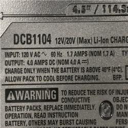 AS-IS DEWALT 20V MAX Lithium-Ion 6.0Ah and 4.0Ah Battery and Charger Starter Kit