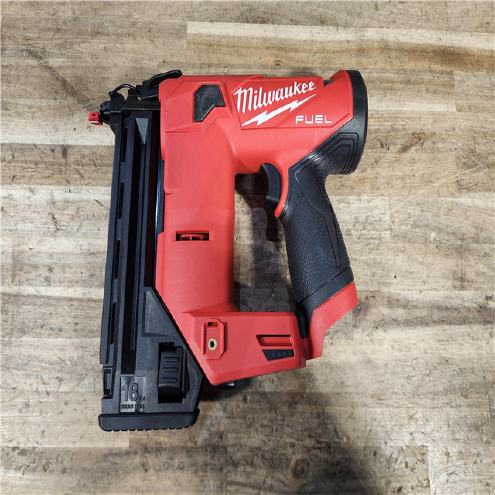 HOUSTON LOCATION - AS-IS Milwaukee  FUEL 12-Volt Lithium-Ion Brushless Cordless 18-Gauge 1-1/2 in. Compact Brad Nailer (Tool Only)
