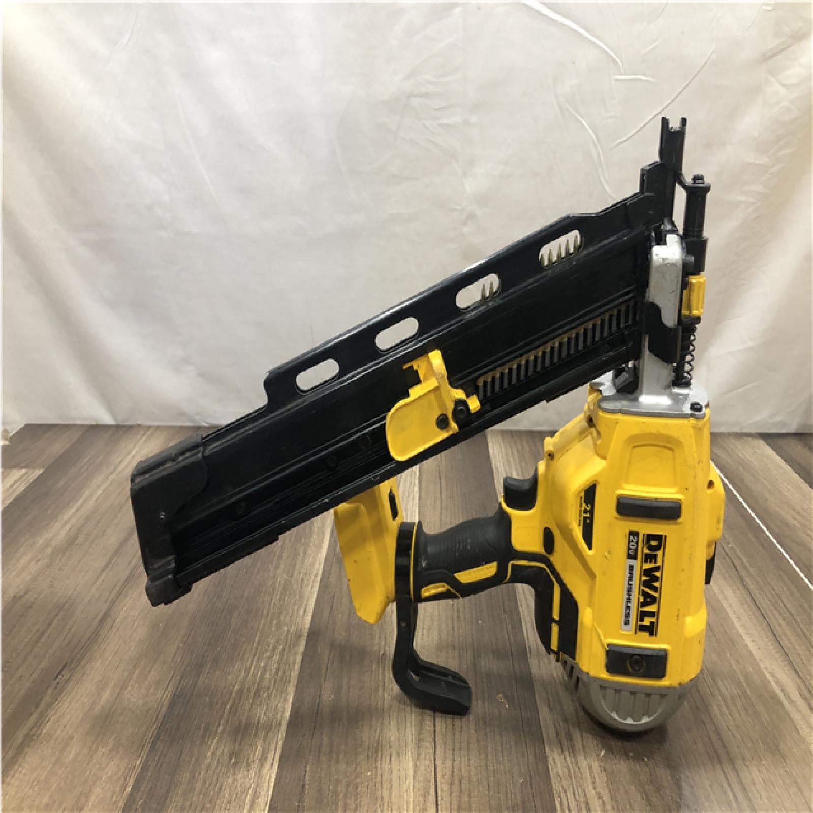 AS-IS DEWALT 20V MAX XR Lithium-Ion Electric Cordless Brushless 2-Speed 21° Plastic Collated Framing Nailer (Tool Only)
