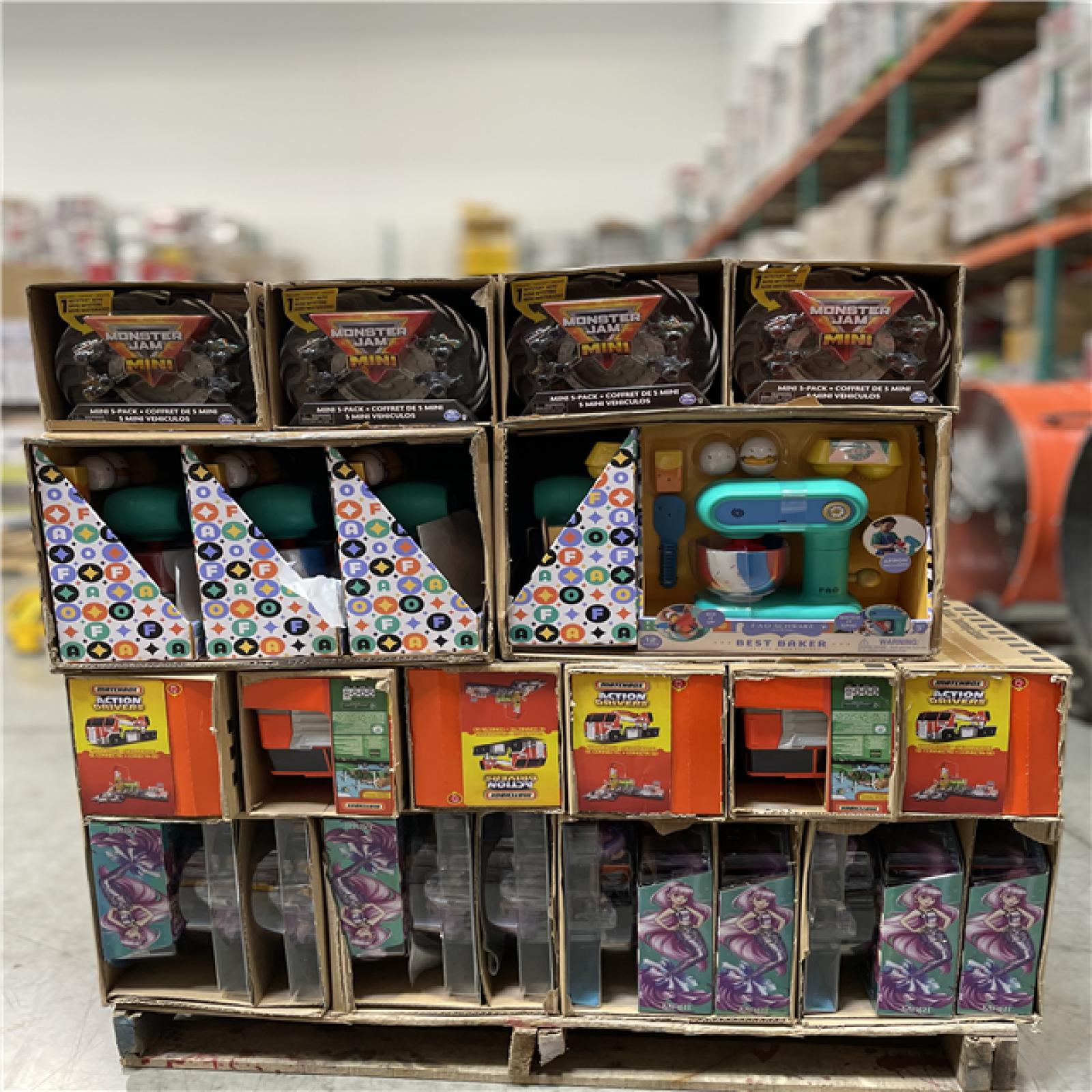 DALLAS LOCATION - NEW! BULLSEYE MIXED TOY PALLET-(177 UNITS)