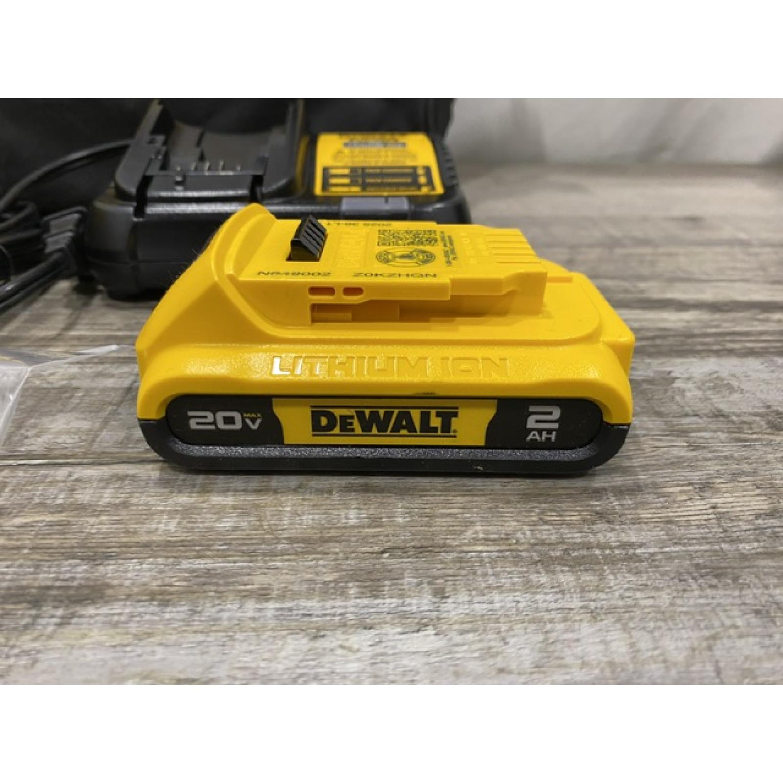AS-IS DEWALT Atomic 20V Lithium-Ion Cordless Compact 1/2 in. Drill/Driver Kit
