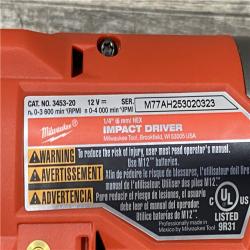 AS-IS Milwaukee FUEL 12-Volt Lithium-Ion Brushless Cordless Hammer Drill and Impact Driver Combo Kit