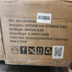 Phoenix NEW 8 ft. W x 8 ft. D Outdoor Storage Shed for Backyard Outdoor (48 sq. ft. )