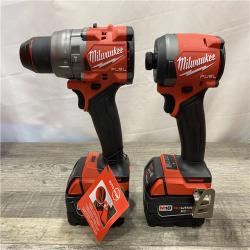 AS-IS Milwaukee  FUEL 18V Lithium-Ion Brushless Cordless Hammer Drill and Impact Driver Combo Kit