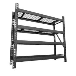 Phoenix AS-IS Pallet of 6 VEIKOUS 72 in. Tall Black Metal 4-Tier Garage Storage Shelving Unit with Adjustable Shelves (77 in. W x 24 in. D)