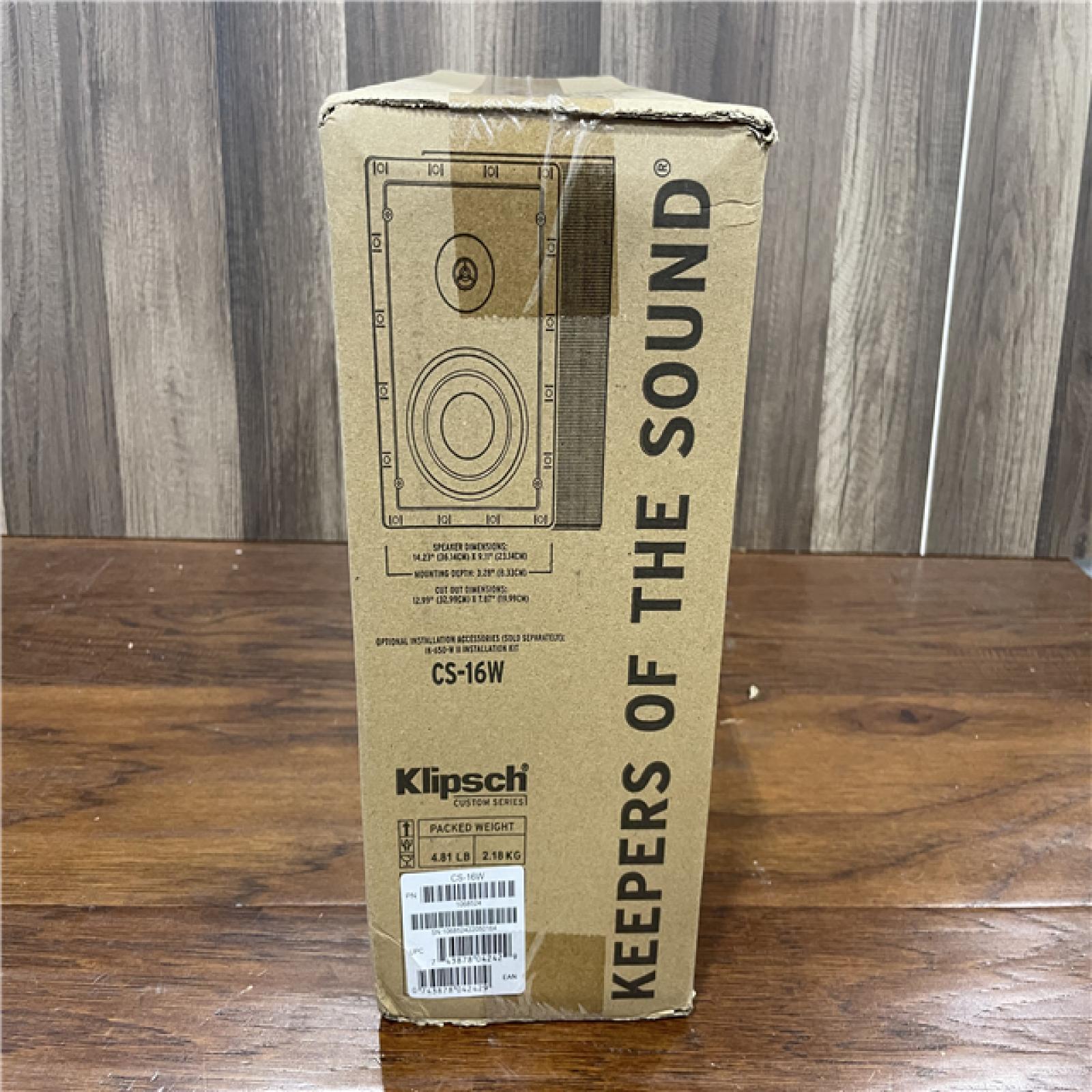 NEW !Klipsch CS-16W In Wall Speaker