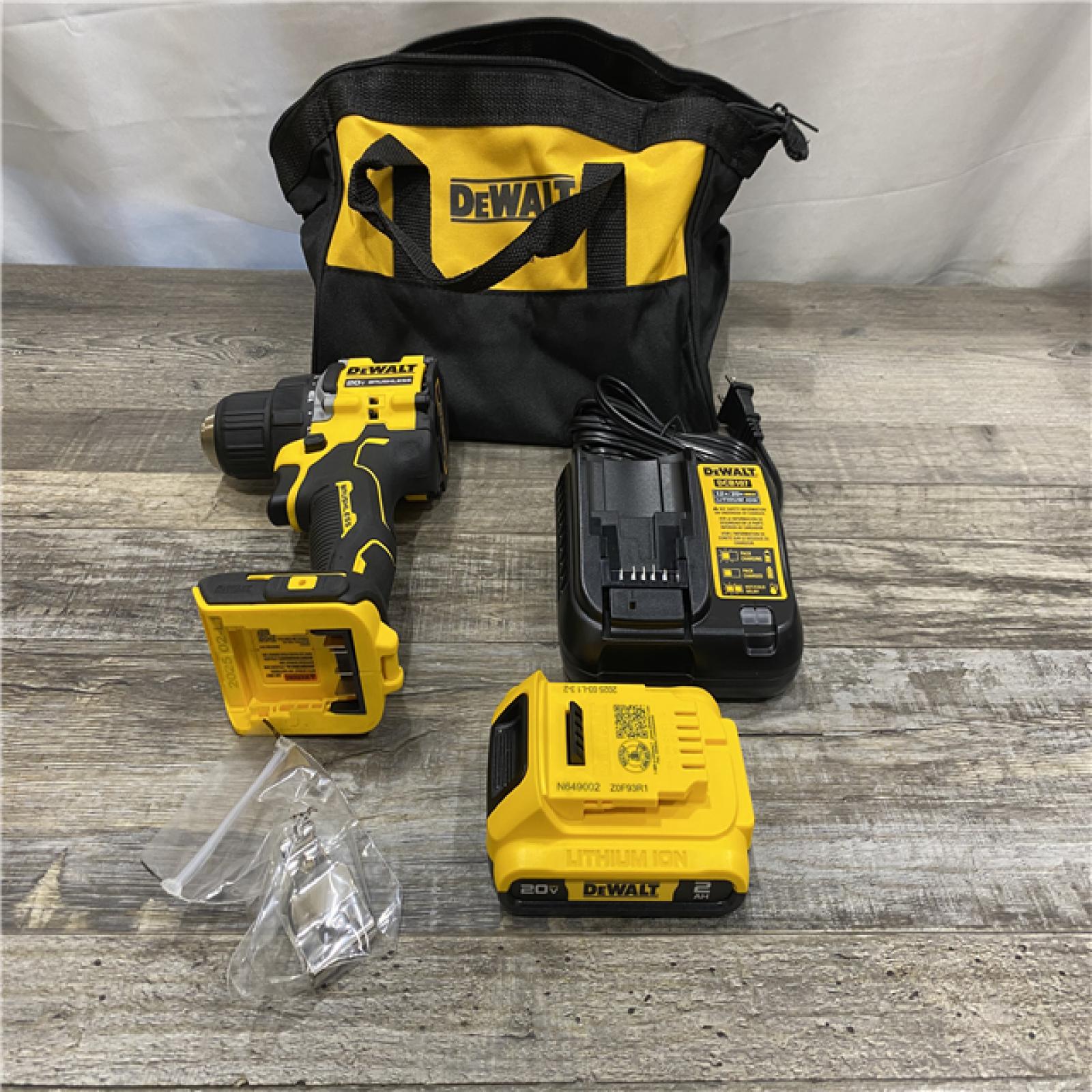 AS-IS DEWALT Atomic 20V Lithium-Ion Cordless Compact 1/2 in. Drill/Driver Kit