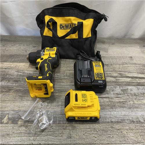 AS-IS DEWALT Atomic 20V Lithium-Ion Cordless Compact 1/2 in. Drill/Driver Kit