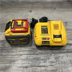 AS-IS DEWALT 20V/60V MAX FLEXVOLT Lithium-Ion 9.0Ah Battery and Charger Starter Kit