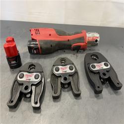 AS-IS - MILWAUKEE 12-Volt Lithium-Ion Force Logic Cordless Press Tool Kit
