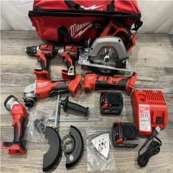 AS-IS Milwaukee 18-Volt Lithium-Ion Cordless (6-Tool) Combo Kit