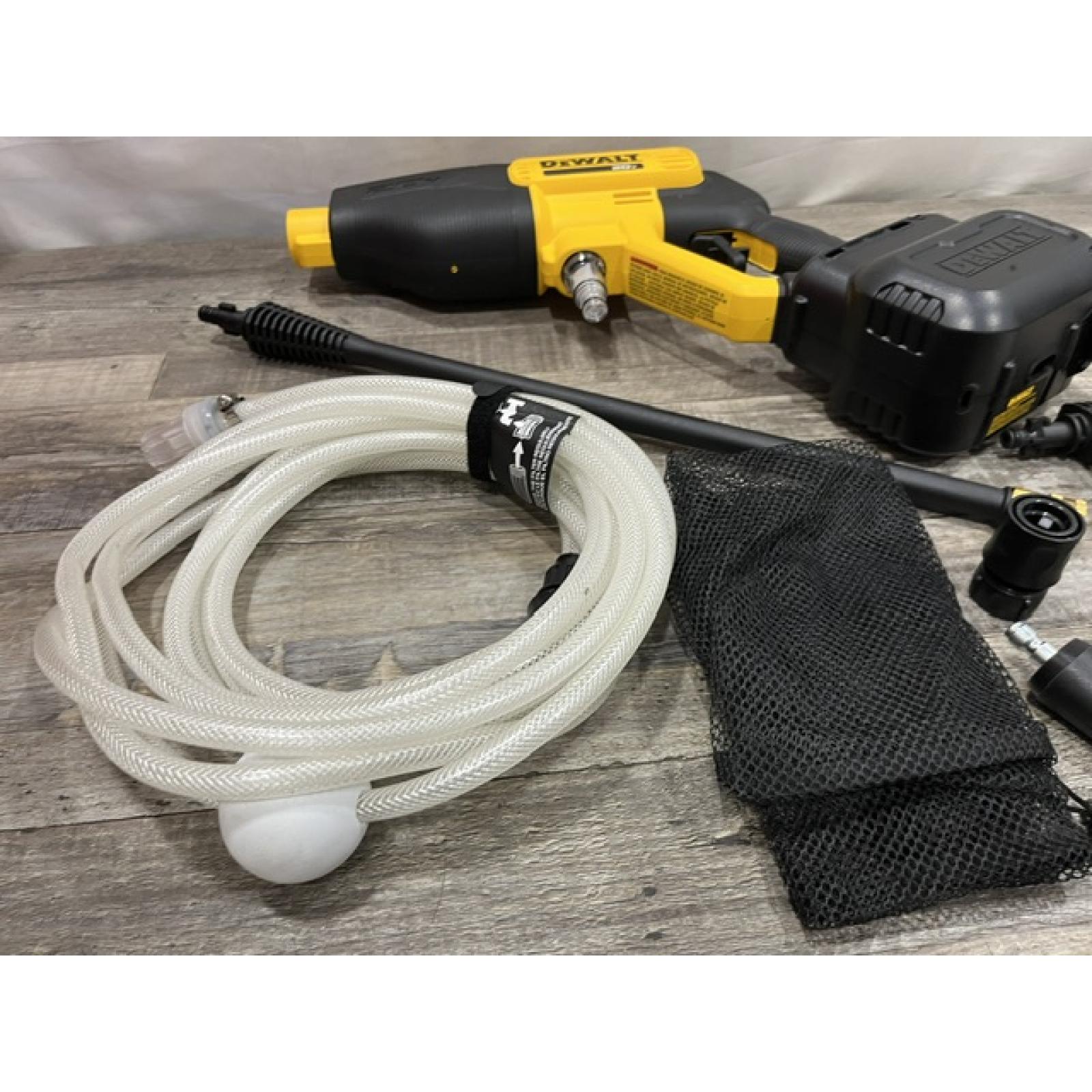 AS-IS DEWALT 20V MAX 550 PSI 1.0 GPM Cold Water Cordless Power Cleaner with 4-Nozzles (Tool Only)