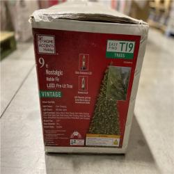 DALLAS LOCATION - Home Accents Holiday 9 ft. Nostalgic Noble Fir LED Pre-Lit Christmas Tree T19 - RETAIL -$349