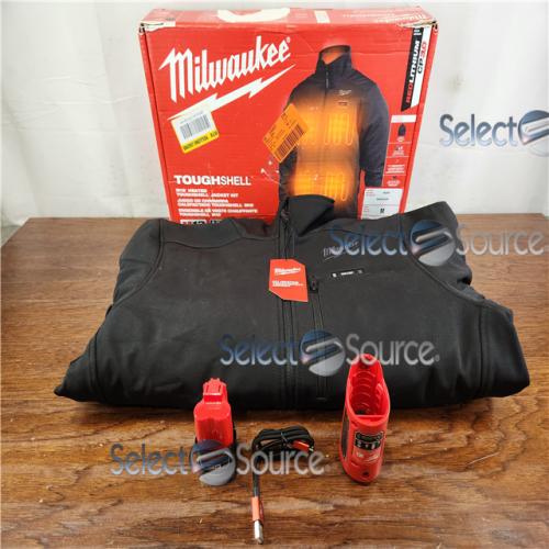 AS-IS Milwaukee M12 12V Cordless Black Heated Toughshell Jacket Kit (Medium)