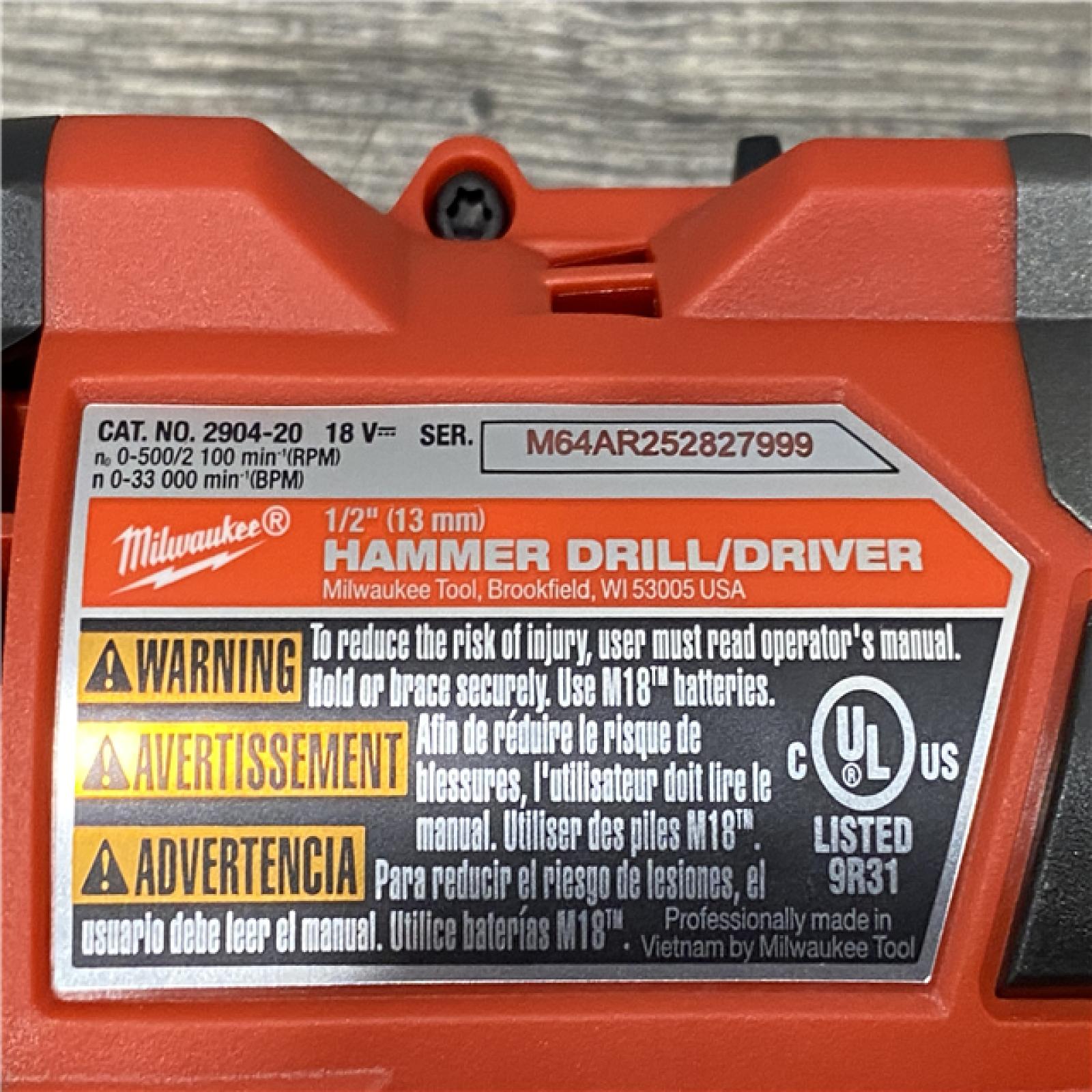 AS-IS Milwaukee FUEL 18V Lithium-Ion Brushless Cordless Hammer Drill and Impact Driver Combo Kit