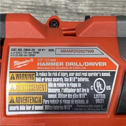 AS-IS Milwaukee FUEL 18V Lithium-Ion Brushless Cordless Hammer Drill and Impact Driver Combo Kit