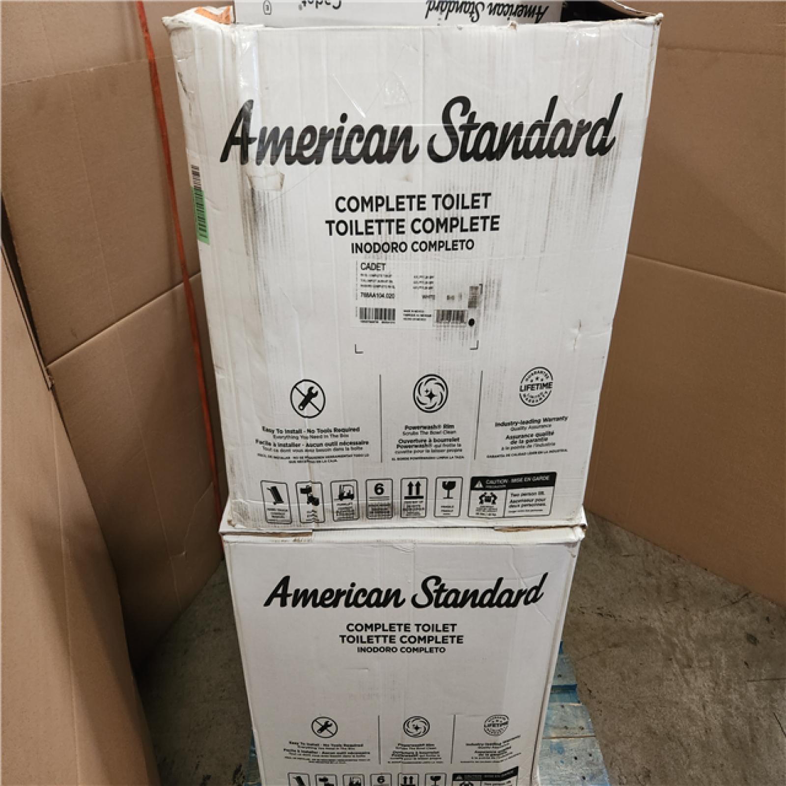 Phoenix AS-IS Mixed American Standard Toilet & Accessories Pallet (6 Toilets)