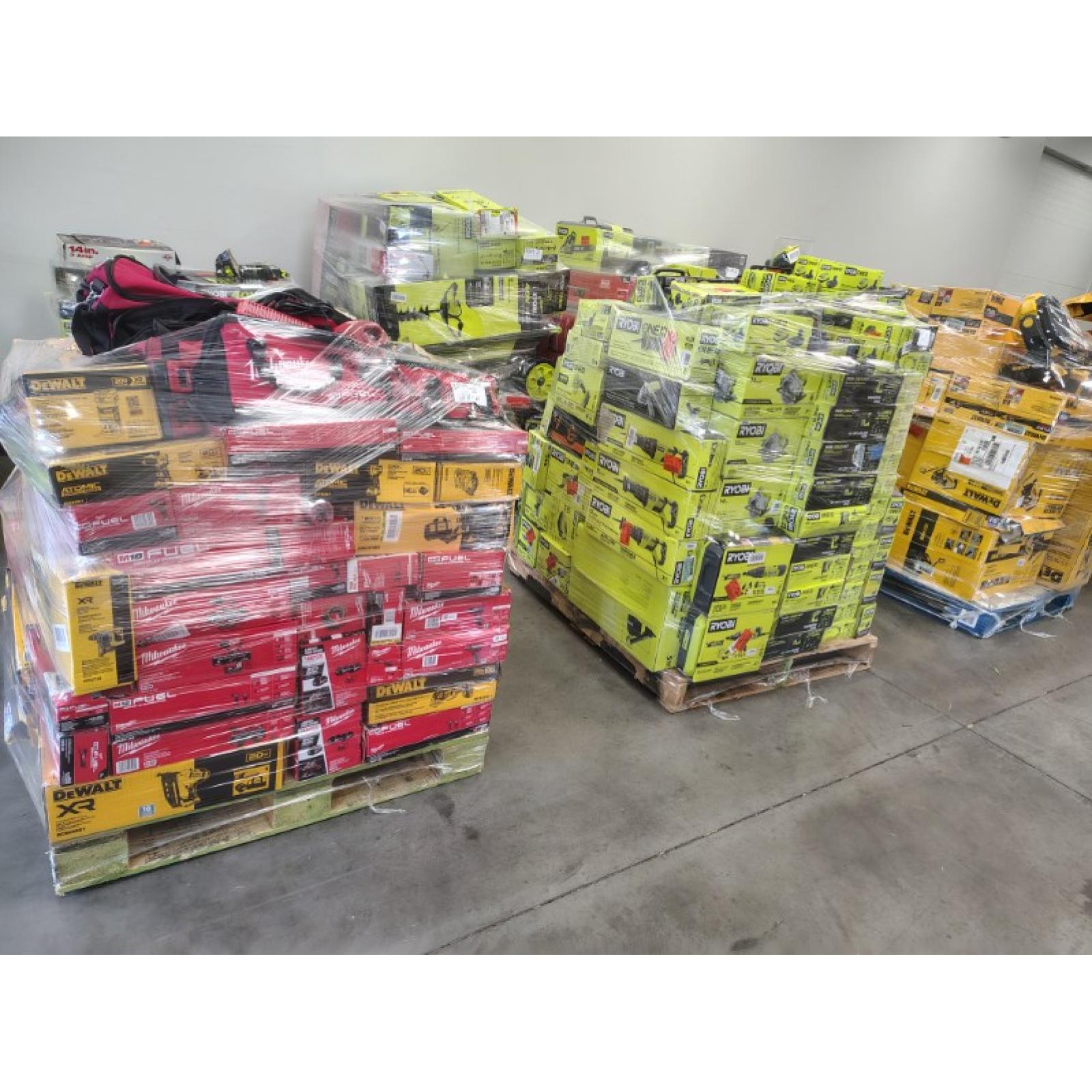 Pittston Location As-Is Power Tools Partial Truckload (12 Pallets) 8549-B