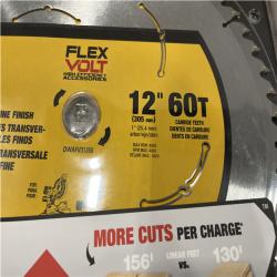 NEW - DEWALT FLEXVOLT 12 in. 60-Teeth Carbide-Tipped Miter Saw Blade