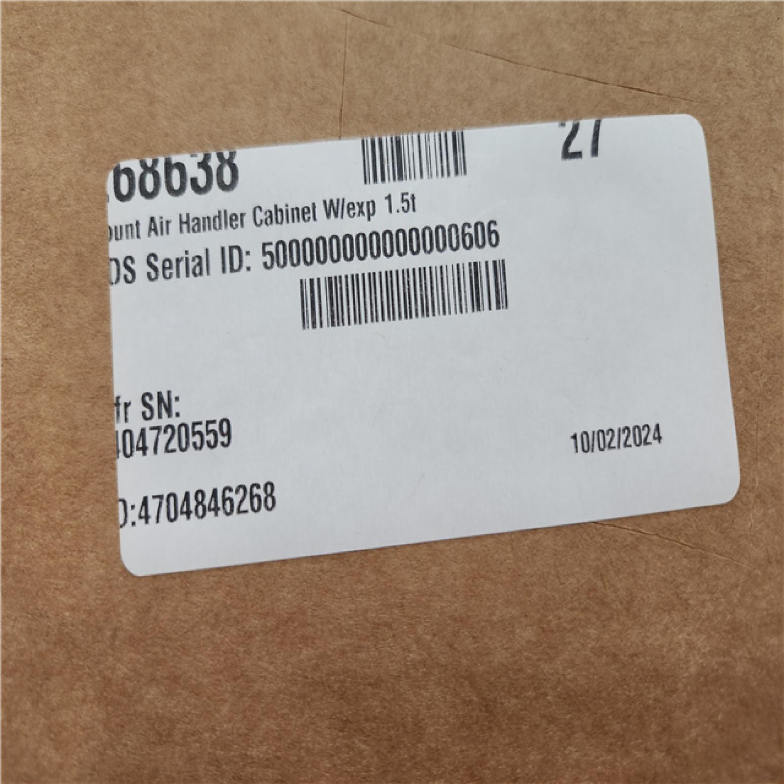 Phoenix Location NEW Goodman 1.5 Ton Ceiling Mounted Fan Coil Air Handler SEER2 Compatible ACSF18MN1605 Pallet 8 Total (Sealed)